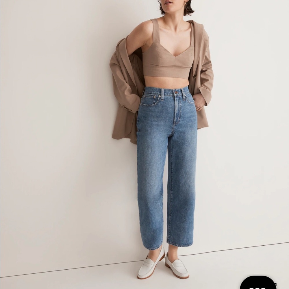 NWT Madewell Perfect Vintage Wide Leg Jean in Cresslow Wash